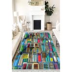 Motto Hali Pastel Cotton Şönil Kaymaz Tabanlı Yıkanabilir Antibakteriyel Dijital Baskı Pastel Halı Yolluk, PS-6010A-CTN-160X230