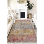 Motto Hali Pastel Cotton Şönil Kaymaz Tabanlı Yıkanabilir Antibakteriyel Dijital Baskı Pastel Halı Yolluk, PS-6060A-CTN-80X300