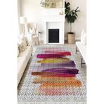 Motto Hali Pastel Westa Kaymaz Tabanlı Yıkanabilir Antibakteriyel Dijital Baskı Pastel Halı Kilim, PS-6005A-WST-80X350