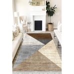 Motto Hali Patchwork Eko Punto Kaymaz Tabanlı Yıkanabilir Antibakteriyel Dijital Baskı Patchwork Halı Yolluk, PW-8026A-EKOPNT-80X300