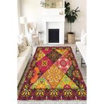 Motto Hali Patchwork Eko Punto Kaymaz Tabanlı Yıkanabilir Antibakteriyel Dijital Baskı Patchwork Halı Yolluk, PW-8088C-EKOPNT-80X300