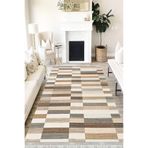 Motto Hali Patchwork Perla Soft Kaymaz Tabanlı Yıkanabilir Antibakteriyel Dijital Baskı Patchwork Halı Yolluk, PW-8024A-PRL-80X300