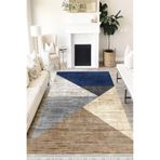 Motto Hali Patchwork Perla Soft Kaymaz Tabanlı Yıkanabilir Antibakteriyel Dijital Baskı Patchwork Halı Yolluk, PW-8026C-PRL-80X300