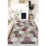 Motto Hali Patchwork Perla Soft Kaymaz Tabanlı Yıkanabilir Antibakteriyel Dijital Baskı Patchwork Halı Yolluk, PW-8028A-PRL-80X300
