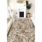 Motto Hali Patchwork Perla Soft Kaymaz Tabanlı Yıkanabilir Antibakteriyel Dijital Baskı Patchwork Halı Yolluk, PW-8031A-PRL-80X300