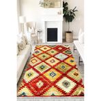 Motto Hali Patchwork Punto Kaymaz Dot Tabanlı Yıkanabilir Antibakteriyel Dijital Baskı Patchwork Halı Yolluk, PW-8045A-PNT-80X300