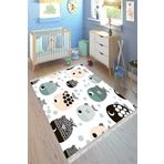 Motto Hali Perla Soft Kaymaz Tabanlı Yıkanabilir Antibakteriyel Dijital Baskı Çocuk Halısı, CK-10099A-PRL-160X230
