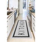 Motto Hali Perla Soft Kaymaz Tabanlı Yıkanabilir Antibakteriyel Dijital Baskı Mutfak Halısı, MK-9021A-PRL-120X180