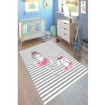 Motto Hali Punto Kaymaz Dot Tabanlı Yıkanabilir Antibakteriyel Dijital Baskı Çocuk Halısı, CK-10009A-PNT-120X180