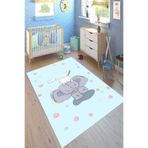 Motto Hali Punto Kaymaz Dot Tabanlı Yıkanabilir Antibakteriyel Dijital Baskı Çocuk Halısı, CK-10025D-PNT-120X180