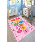 Motto Hali Punto Kaymaz Dot Tabanlı Yıkanabilir Antibakteriyel Dijital Baskı Çocuk Halısı, CK-10148A-PNT-120X180