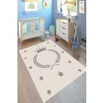 Motto Hali Punto Kaymaz Dot Tabanlı Yıkanabilir Antibakteriyel Dijital Baskı Çocuk Halısı, CK-10168D-PNT-120X180