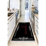 Motto Hali Punto Kaymaz Dot Tabanlı Yıkanabilir Antibakteriyel Dijital Baskı Mutfak Halısı, MK-9026B-PNT-200X300