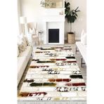 Motto Hali Stone Cotton Şönil Kaymaz Tabanlı Yıkanabilir Antibakteriyel Dijital Baskı Halı Yolluk, ST-1042A-CTN-120X180