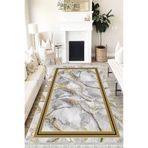 Motto Hali Stone Eko Punto Kaymaz Dot Tabanlı Yıkanabilir Antibakteriyel Dijital Baskı Halı Yolluk, ST-1059A-EKOPNT-160X230