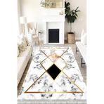 Motto Hali Stone Perla Soft Kaymaz Tabanlı Yıkanabilir Antibakteriyel Dijital Baskı Halı Yolluk, ST-1014B-PRL-80X300