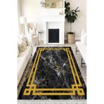 Motto Hali Stone Perla Soft Kaymaz Tabanlı Yıkanabilir Antibakteriyel Dijital Baskı Halı Yolluk, ST-1055B-PRL-120X180