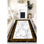 Motto Hali Stone Perla Soft Kaymaz Tabanlı Yıkanabilir Antibakteriyel Dijital Baskı Halı Yolluk, ST-1062B-PRL-80X300