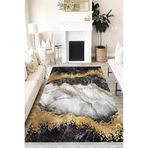 Motto Hali Stone Punto Kaymaz Dot Tabanlı Yıkanabilir Antibakteriyel Dijital Baskı Halı Yolluk, ST-1025G-PNT-80X300