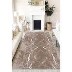 Motto Hali Stone Verona Kaymaz Deri Tabanlı Yıkanabilir Antibakteriyel Dijital Baskı Halı Yolluk, ST-1019D-VRN-80X150