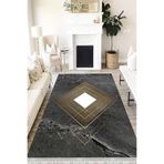 Motto Hali Stone Verona Kaymaz Deri Tabanlı Yıkanabilir Antibakteriyel Dijital Baskı Halı Yolluk, ST-1038A-VRN-160X230