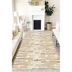 Motto Hali Stone Verona Kaymaz Deri Tabanlı Yıkanabilir Antibakteriyel Dijital Baskı Halı Yolluk, ST-1041C-VRN-80X300