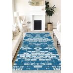 Motto Hali Stone Verona Kaymaz Deri Tabanlı Yıkanabilir Antibakteriyel Dijital Baskı Halı Yolluk, ST-1046D-VRN-100X150