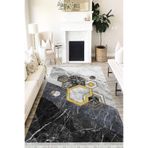 Motto Hali Stone Verona Kaymaz Deri Tabanlı Yıkanabilir Antibakteriyel Dijital Baskı Halı Yolluk, ST-1054A-VRN-80X150