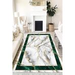 Motto Hali Stone Verona Kaymaz Deri Tabanlı Yıkanabilir Antibakteriyel Dijital Baskı Halı Yolluk, ST-1058A-VRN-80X300