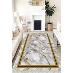 Motto Hali Stone Verona Kaymaz Deri Tabanlı Yıkanabilir Antibakteriyel Dijital Baskı Halı Yolluk, ST-1059A-VRN-120X180