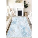 Motto Hali Stone Verona Kaymaz Deri Tabanlı Yıkanabilir Antibakteriyel Dijital Baskı Halı Yolluk, ST-1066B-VRN-80X200