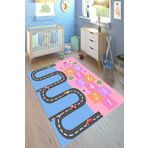 Motto Hali Verona Kaymaz Deri Tabanlı Yıkanabilir Antibakteriyel Dijital Baskı Çocuk Halısı, CK-10162A-VRN-120X180