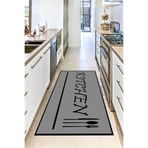Motto Hali Verona Kaymaz Deri Tabanlı Yıkanabilir Antibakteriyel Dijital Baskı Mutfak Halısı, MK-9055A-VRN-200X300