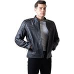 Motto Hd Bıker Professıonal Siyah Deri Korumalı Motosiklet Mont - 2XL