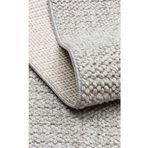 Motto Koleksiyonu Yumuşak Tozsuz Örgü Dokuma Modern Halı Plain Gri, 120 x 150