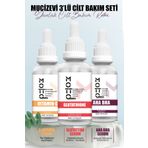 Motto Plus Professional 3'lü Cilt Bakım Serum Seti (C Vitamini - Glutatyon - AHA BHA)