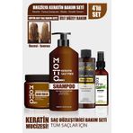 Motto Plus Professional 4'Lü Brezilya Fönü Şampuan Keratin Saç Düzleştirici Botox Bakım Seti (KERATİN-ŞAMPUAN-MASKE-SERUM)