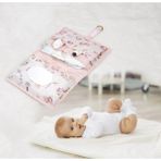 Motto Ticaret Baby Kullanımı Kolay Desenli Alt Bakım Çantası (Pembe) - Renkli