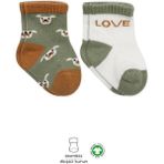 Motto Ticaret Mey Ithalat® 2'li Love Dog Penye Soket Çorap 10118 Nil - Renkli