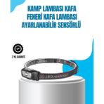Motto Ticaret Mey Ithalat® Kamp Lambası Kafa Feneri Kafa Lambası Ayarlanabilir Sensörlü Şarjlı - Renkli