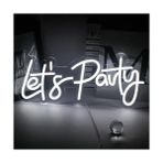 Motto Ticaret Mey Ithalat® Let's Party Neon LED Tabela - Renkli