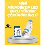 Motto Ticaret Mey Ithalat® Taşınabilir LED Işıklı Cep Mikroskop – 80X–200X Büyütme - Renkli