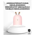 Motto Ticaret Ultrasonik Hava Nemlendirici 200 ml Aroma Difüzör LED Işıklı Sessiz - Renkli