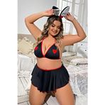 Motto10 Butik Fantazi Kalpli Mini Etekli Babydol Gecelik Bc9234