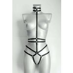Motto10butik Ağ Kısmı Açık Seksi Jartiyer Harness - APFT370 Kırmızı-4XL-5XL
