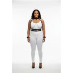Motto10butik Büyük Beden Siyah Kadın Deri Harness Takım Zincir Detaylı Fantazi Full Set - APFT720 Siyah-4XL-5XL