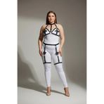 Motto10butik Büyük Beden Siyah Kadın Deri Jartiyer Harness Büstiyer Detaylı Fantazi Takım - APFT310 Taba-L/XL