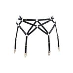Motto10butik Çapraz Detaylı Şık Harness Jartiyer - APFT146 Kırmızı-S/M