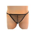 Motto10butik Fantezi File Erkek String -Tanga BC4617 Siyah-3XL