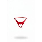 Motto10butik Kırmızı Tanga - Külot Suni Deri Kalp Kesimli - APFT1277 Taba-S/M
